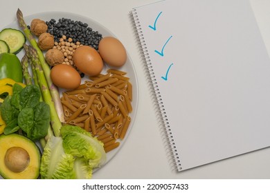 Healthy Diet In The Proportions Of A Plate Of Food