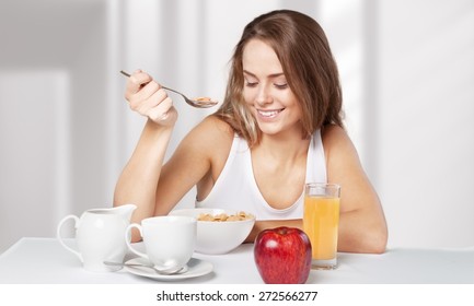 Healthy Eating, Breakfast, Women.