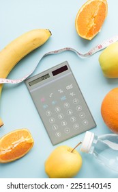 Healthy eating concept - calculate daily nutrition intake - Shutterstock ID 2251140145