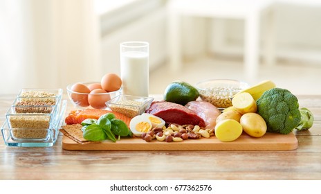 healthy eating   diet concept    natural food table