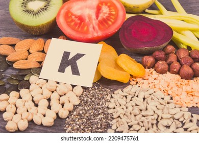 Healthy Eating As Source Natural Potassium, Vitamin K, Minerals And Dietary Fiber