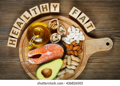 Healthy Fat Source: Salmon, Oil, Avocado, Pumpkin Seeds, Walnuts, Peanuts And Almonds