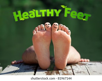 Healthy Feet With Happy Finger Smileys