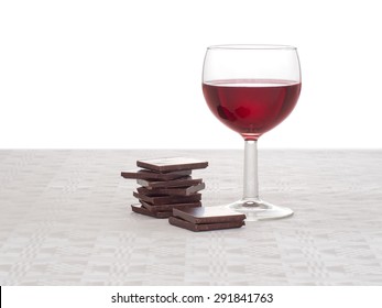 Healthy food, apparently. Red wine and dark chocolate, good for the heart.
