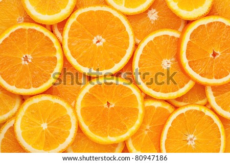 Healthy food, background.  Orange