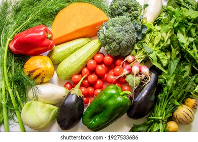 Healthy food clean eating selection: fruit, vegetable, papaya, superfood, leaf vegetable on white background - Powered by Shutterstock