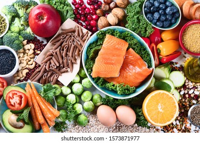 Healthy Food Dietary Fiber Antioxidants Minerals Stock Photo 1573871977 ...