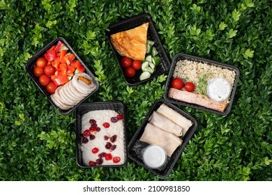 healthy food, healthy meals, individual packaging, packaged dish, diet, weight loss - Shutterstock ID 2100981850