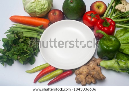 healthy food ơn white background.  eat clean food for healthy