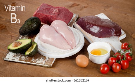 Healthy Foods High Vitamin B3 Stock Photo (Edit Now) 361852169