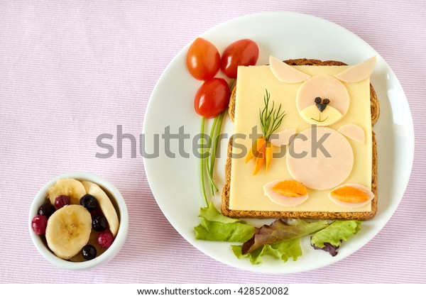 Healthy Fun Food Kids Funny Face Stock Photo 428520082 | Shutterstock