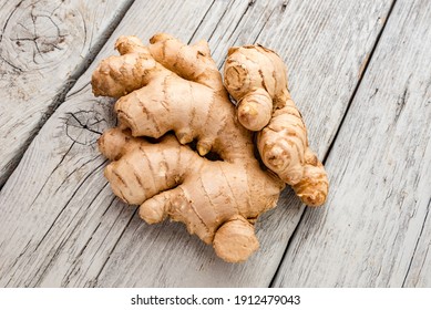 Healthy Ginger Root Close Up