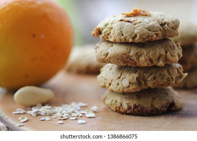 Healthy Homemade Cookies. Flavor: Orange With Brazil Nuts