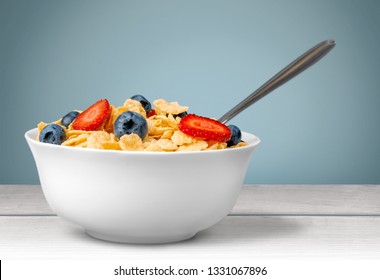 Healthy Homemade Oatmeal with Berries for Breakfast - Shutterstock ID 1331067896