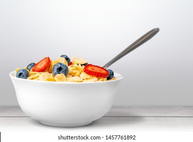 Healthy Homemade Oatmeal with Berries for Breakfast - Shutterstock ID 1457761892