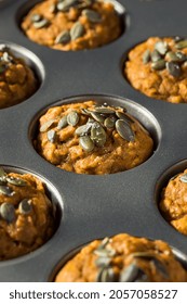 Healthy Homemade Pumpkin Spice Muffins In Tins