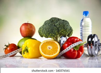 Healthy Lifestyle Concept, Diet And Fitness 