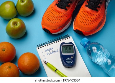 Healthy Lifestyle Concept To Maintain Normal Blood Glucose Levels