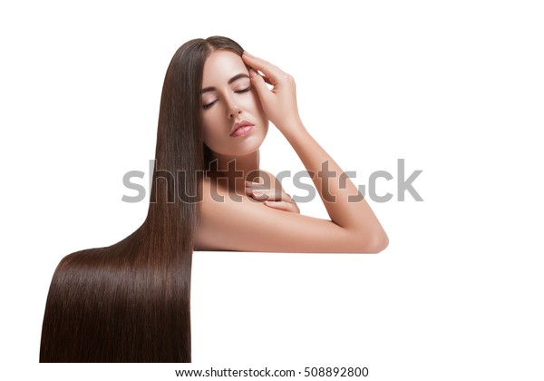 Healthy Long Hair Beauty Woman Very Stock Photo Edit Now 508892800