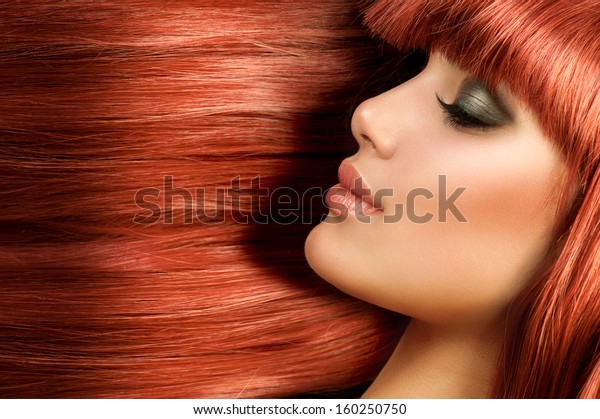 Healthy Long Straight Hair Red Hair Stock Photo Edit Now