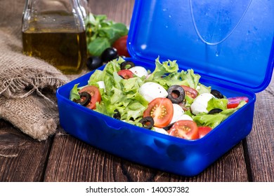 Healthy Lunchbox with fresh Tomato-Mozzarella Salad - Powered by Shutterstock