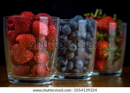Healthy mugs of fruits. Fruits are chock-full of nutrients like vitamins, minerals, dietary fibre and phytonutrients, which help us stay healthy and even reduce the risk of disease.