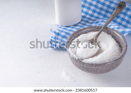 Healthy natural allulose sweetener. Diet alternative sugar substitute in drops and powder, 