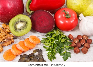 Healthy Nutritious Food To Treat Gout Inflammation And For Kidneys Health