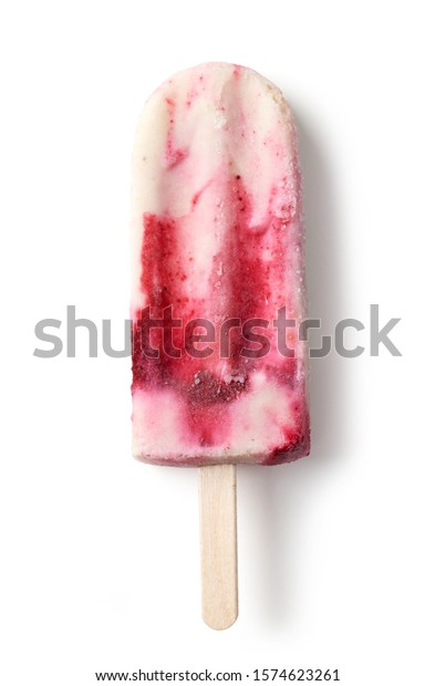 Healthy Organic Fruit Ice Cream Isolated Stock Photo 1574623261 ...