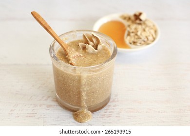 Healthy organic ingredients for homemade face and body scrub