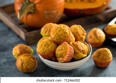 Healthy Pumpkin Muffins, Vegan Baked Food, Autumn Dessert