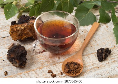 Healthy pure wild natural chaga mushroom - Shutterstock ID 1878565480