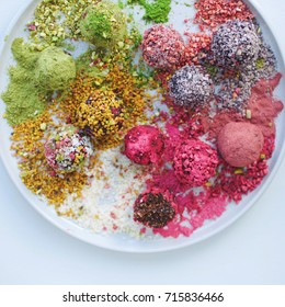 Healthy Rainbow Bliss Balls 