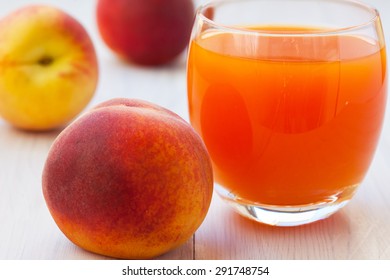 Healthy, Refreshing Peach Nectar Juice