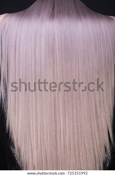 Healthy Shiny Purple Blonde Hair Studio Stock Photo Edit Now