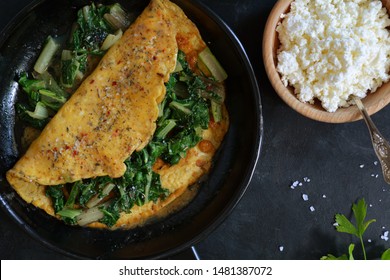 Imagenes Fotos De Stock Y Vectores Sobre Omelet With Spinach