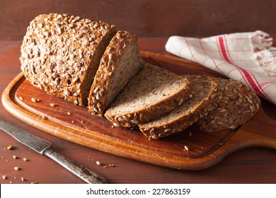 Healthy Whole Grain Bread With Carrot And Seeds