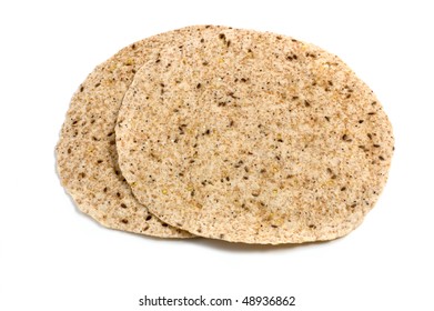 Healthy Whole Grain Soft Tortillas Isolated Stock Photo 48936862 ...