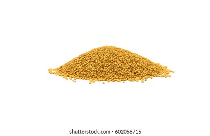 Heap Of Amaranth Seeds Isolated On White