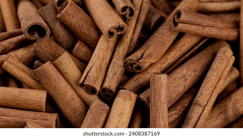 Heap Cinnamon sticks close up - Powered by Shutterstock