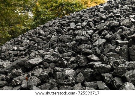 Heap of coal.