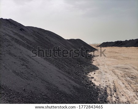 Heap of coal at a yard  Stock photo © 
