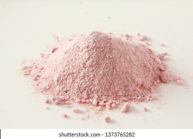heap of fine natural mineral Himalayan pink rock Salt also known as black salt or sanchal salt