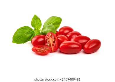 Heap of fresh cherry tomatoes, isolated on white background. - Powered by Shutterstock