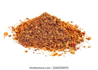 Heap of hot seasoning for meat on white background - Shutterstock ID 2260358595