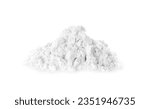 Heap of natural starch isolated on white