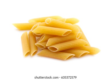 Heap Of Pasta On White Background