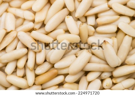Heap of Pine Nuts for use as background or texture image