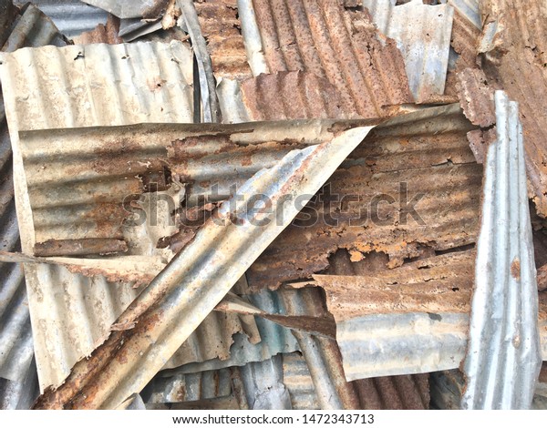 Heap of scrap metal
stored for recycling 