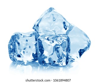 Heap Shiny Ice Cubes Isolated On Stock Photo 1061894807 | Shutterstock